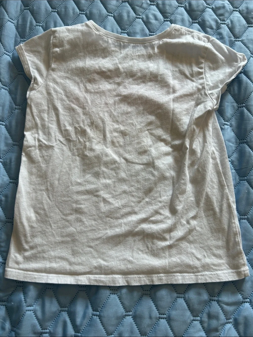 The Children's Place White Tee with Rainbow Starburst Text